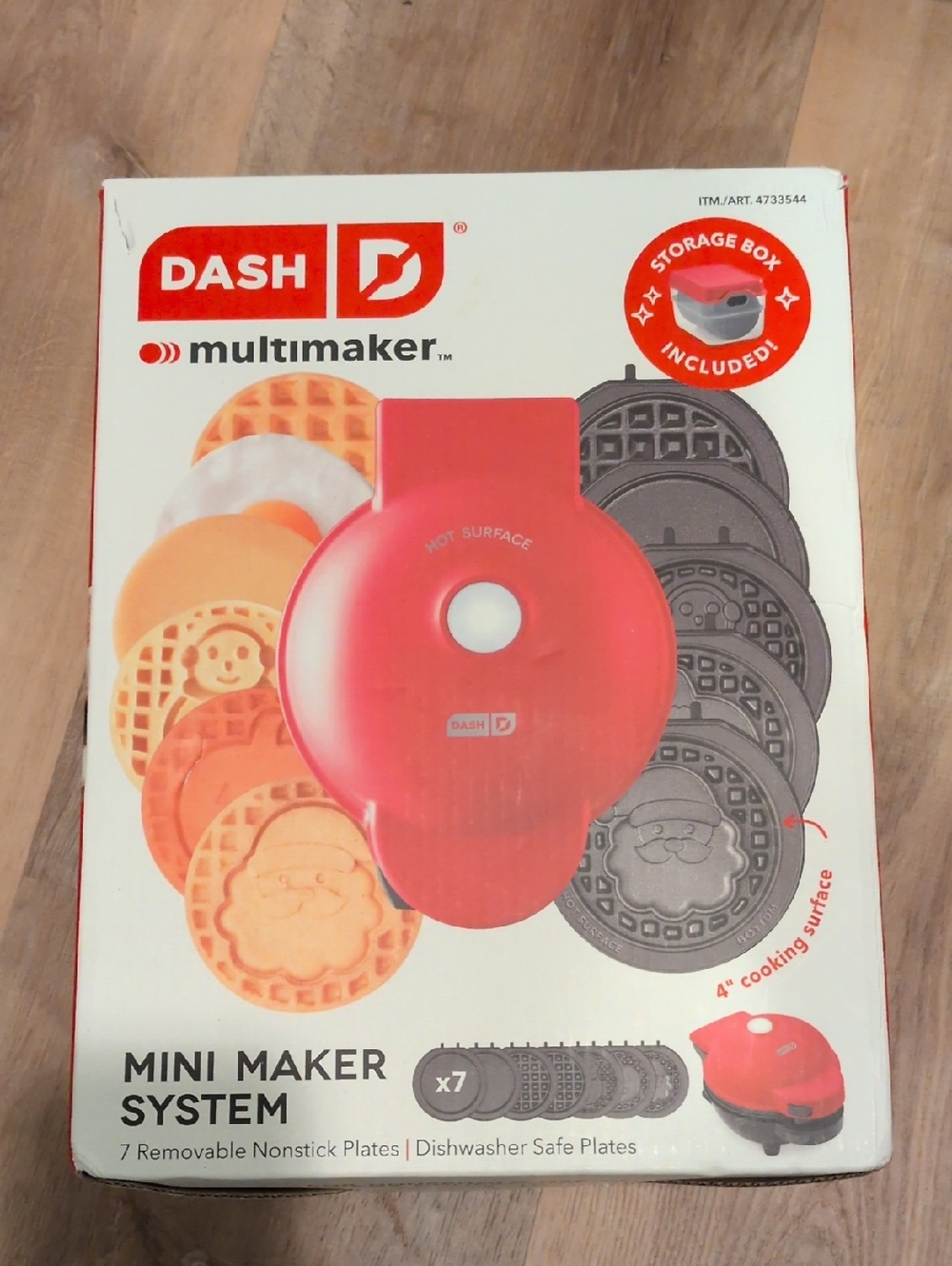 New in box Dash Red Multimaker Mini Waffle Maker